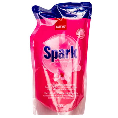 Средство для мытья посуды SANO (Сано) Spark Миндаль запаска 500 мл