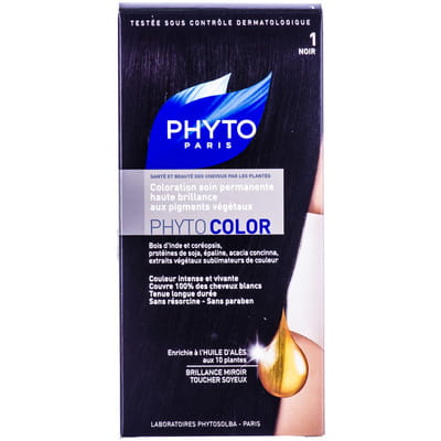 Крем-краска для волос PHYTO (Фито) Фитоколор тон 1 черный