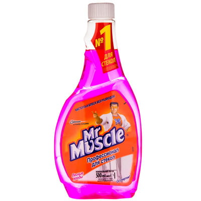 Средство для мытья стекла MR.MUSCLE (Мистер Мускул) Профессионал Лесные ягоды запасный блок 500 мл