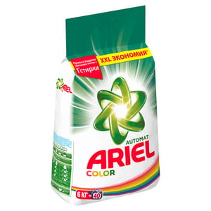Порошок стиральный ARIEL (Ариэль) автомат Color (Колор) 6 кг