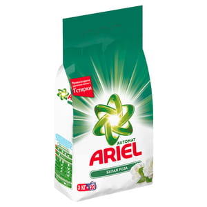 Порошок стиральный ARIEL (Ариэль) автомат Белая роза 3 кг