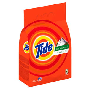 Порошок стиральный TIDE (Тайд) автомат Альпийская свежесть 4,5кг