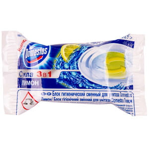 Туалетний блок сменный для унитаза DOMESTOS (Доместос) для дезинфекции Цитрус 40 г