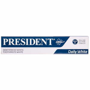 Зубная паста PRESIDENT (Президент) Clinical White (Клиникал Вайт) Daily White отбеливающая 75 мл