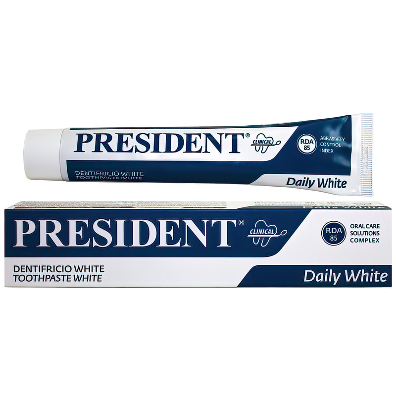 Зубная паста PRESIDENT (Президент) Clinical White (Клиникал Вайт