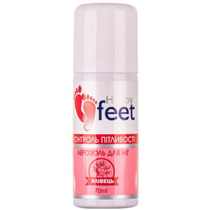 Аэрозоль для ног HAPPY FEET (Хеппи Фут) Контроль потливости с можжевельником 70 мл