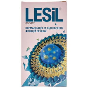 Лесил капсулы для нормализации и восстановления функций печени флакон 30 шт