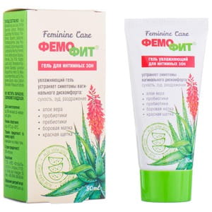 Гель для интимных зон Фемофит увлажняющий для устранения симптомов вагинального дискомфорта 50 мл