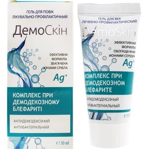Гель для повік комплекс при демодекозному блефариті Демоскін лікувально-профілактичний 50 мл