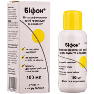 Лосьон для волос и кожи головы Бифон против перхоти и зуда флакон 100 мл