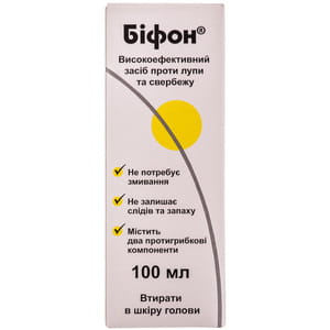 Лосьон для волос и кожи головы Бифон против перхоти и зуда флакон 100 мл