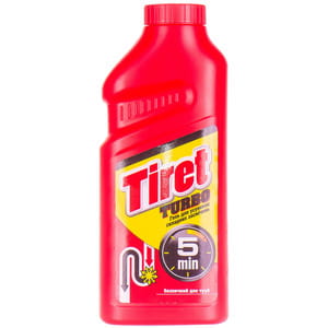 Средство жидкое TIRET (Тирет) Turbo для чистки канализационных труб 500 мл