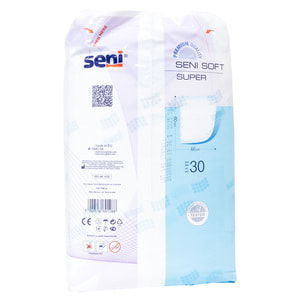 Пеленки гигиенические впитывающие SENI Soft Super (Сени Софт супер) размер 60см х 60см 30 шт