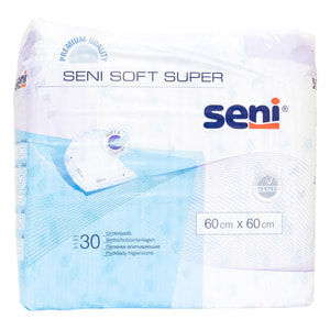 Пеленки гигиенические впитывающие SENI Soft Super (Сени Софт супер) размер 60см х 60см 30 шт