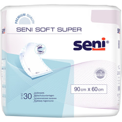 Пеленки гигиенические впитывающие SENI Soft Super (Сени Софт супер) размер 90см х 60см 30 шт