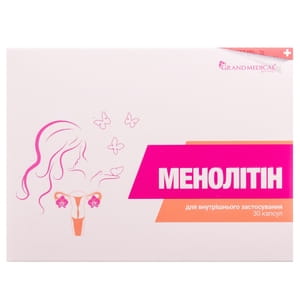 Менолитин капсулы диетическая добавка для облегчения состояния во время пре- и постменопаузы 2 блистера по 15 шт