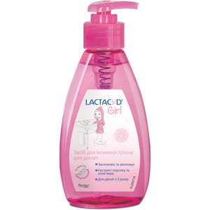 Средство для интимной гигиены Лактацид для девочек флакон с дозатором 200 мл
