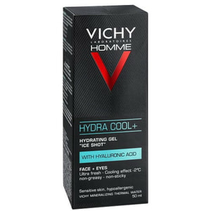 Гель для обличчя та контуру очей VICHY (Віши) Гідра Кул+ зволожуючий з охолоджуючим ефектом для чоловіків 50 мл