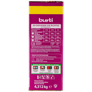 Порошок стиральный BURTI (Бурти) универсальный 4,312 кг
