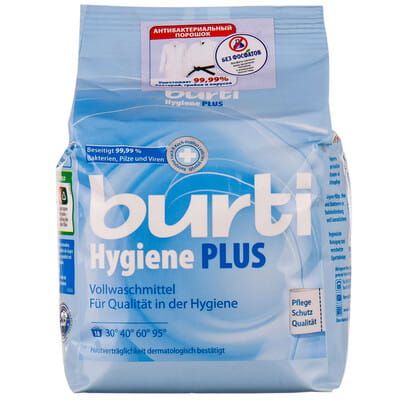 Порошок стиральный BURTI (Бурти) Hygiene Plus гигиенический 1,1 кг
