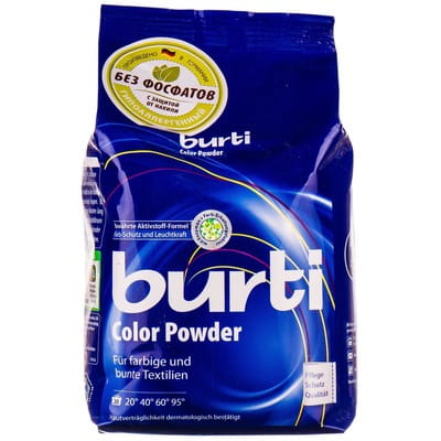 Порошок стиральный BURTI (Бурти) Color NB универсальный 1,5 кг