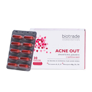 Пищевая добавка BIOTRADE Acne Out (Биотрейд Акне Аут) для поддержания здоровья кожи и иммуной системы капсулы 30 шт