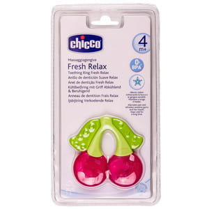 Зубное кольцо-прорезыватель CHICCO (Чико) с водой охлаждающее Вишенка с 4-х месяцев 1 шт