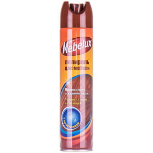 Полироль для мебели MEBELUX (Мебелюкс) с антистатиком 300 мл