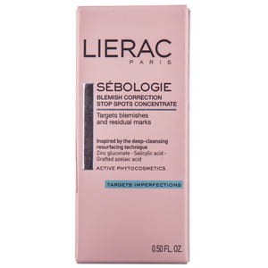 Концентрат для лица LIERAC (Лиерак) Sebologie (Себоложи) бифазное средство для локального нанесения от прыщей 15 мл