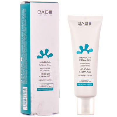 Крем-гель для обличчя BABE LABORATORIOS (Бабе Лабораторіос) для будь-якого типу шкіри 24 години зволоження 50 мл