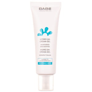 Крем-гель для обличчя BABE LABORATORIOS (Бабе Лабораторіос) для будь-якого типу шкіри 24 години зволоження 50 мл