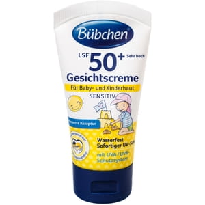 Крем для обличчя BUBCHEN Sensitive (Бюбхен Сенситів) сонцезахисний дитячий SPF50 50 мл