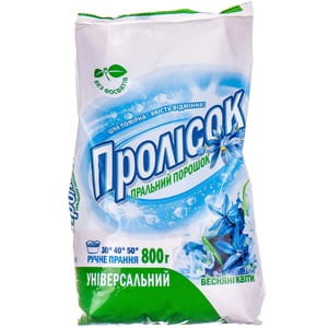 Порошок стиральный ПРОЛИСОК для ручной стирки универсальный Весенние цветы 800 г