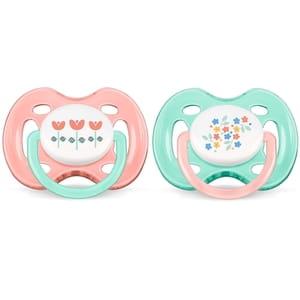 Пустышка силиконовая ортодонтическая AVENT (Авент) SCF 172/02 для девочки от 0 до 6 месяцев 2 шт