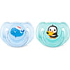 Пустушка силіконова ортодонтична AVENT (Авент) SCF 169/37 Classic (класік) (кит і пінгвін) для хлопчика від 6 до 18 місяців 2 шт