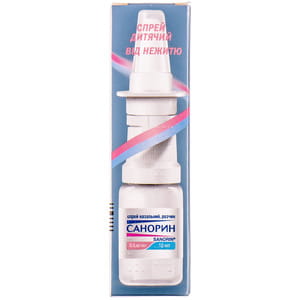 Санорин спрей назал. р-р 0,5мг/мл фл. 10мл