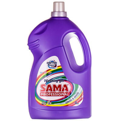 Гель для прання SAMA (САМА) Color & White (колор енд вайт) для кольорових та білих тканин 4 кг