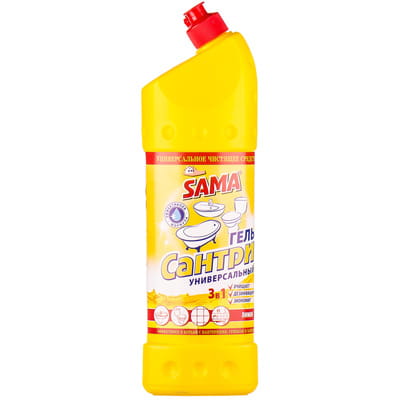 Гель чистящий Сантри SAMA (САМА) универсальный Лимон 1 л