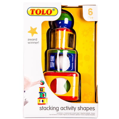 Игрушка развивающая детская TOLO (Толо) Пирамидка с шаром
