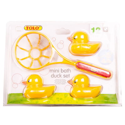 Набор игрушек для ванной детский TOLO (Толо) Утята: утята 3 шт и сачок