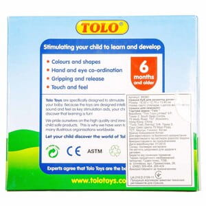 Игрушка развивающая детская TOLO (Толо) Куб с погремушкой