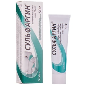 Сульфаргин мазь 10мг/г туба 50г