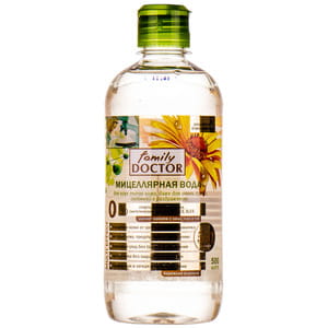 Вода міцелярна Family Doctor (Фемелі доктор) для всіх шкіри навіть для дуже сухої, схильної до подразнень 500 мл