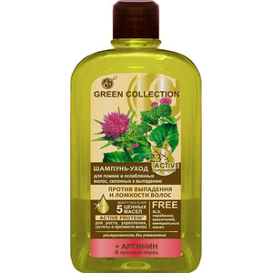 Шампунь-догляд для волосся GREEN COLLECTION (Грін колекшн) Проти випадіння та ламкості волосся 500 мл