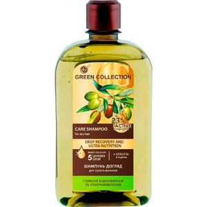 Шампунь-догляд для волосся GREEN COLLECTION (Грін колекшн) Глибоке відновлення та ультраживлення 500 мл