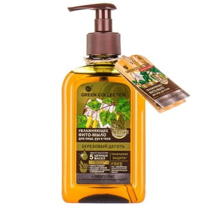 Фіто-мило рідке для обличчя, рук та тіла GREEN COLLECTION (Грін колекшн) зволожуюче Березовий дьоготь 290 мл