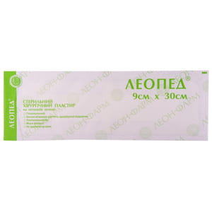 Пластырь хирургический Леопед стерильный на нетканой основе размер 9 см х 30 см 1 шт