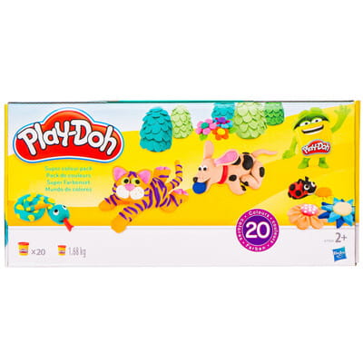 Набор пластилина детского PLAY-DOH (Плей-До) в баночках по 84 г 20 шт