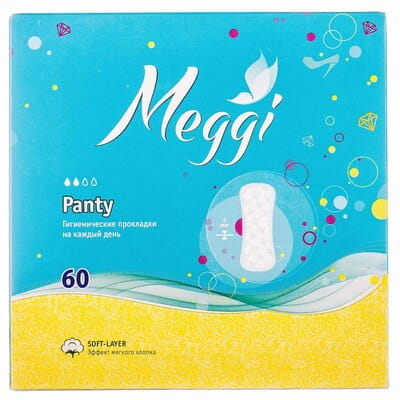 Прокладки ежедневные женские MEGGI (Мэгги) Panty (Панти) 60 шт