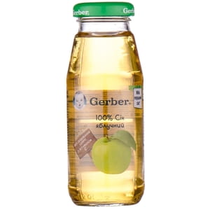 Сік фруктовий дитячий NESTLE GERBER (Нестле Гербер) Яблучний 175 г